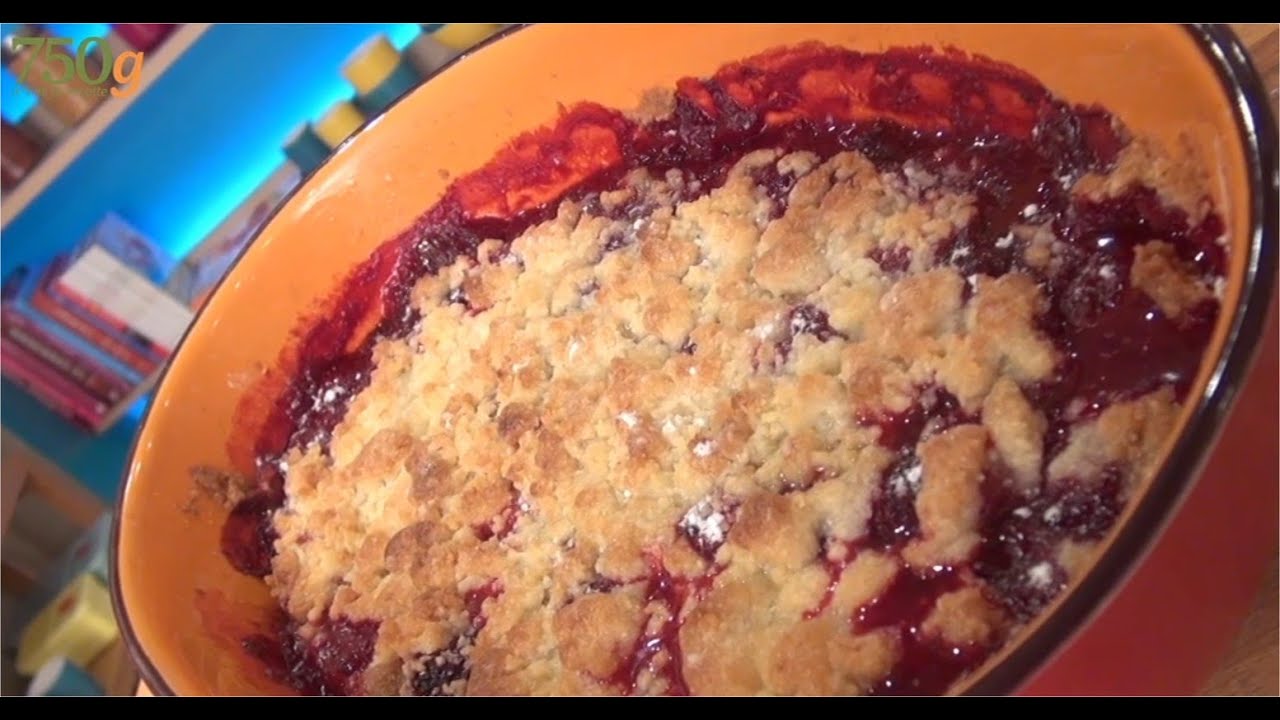 Recette de Crumble aux fruits rouges - 750g