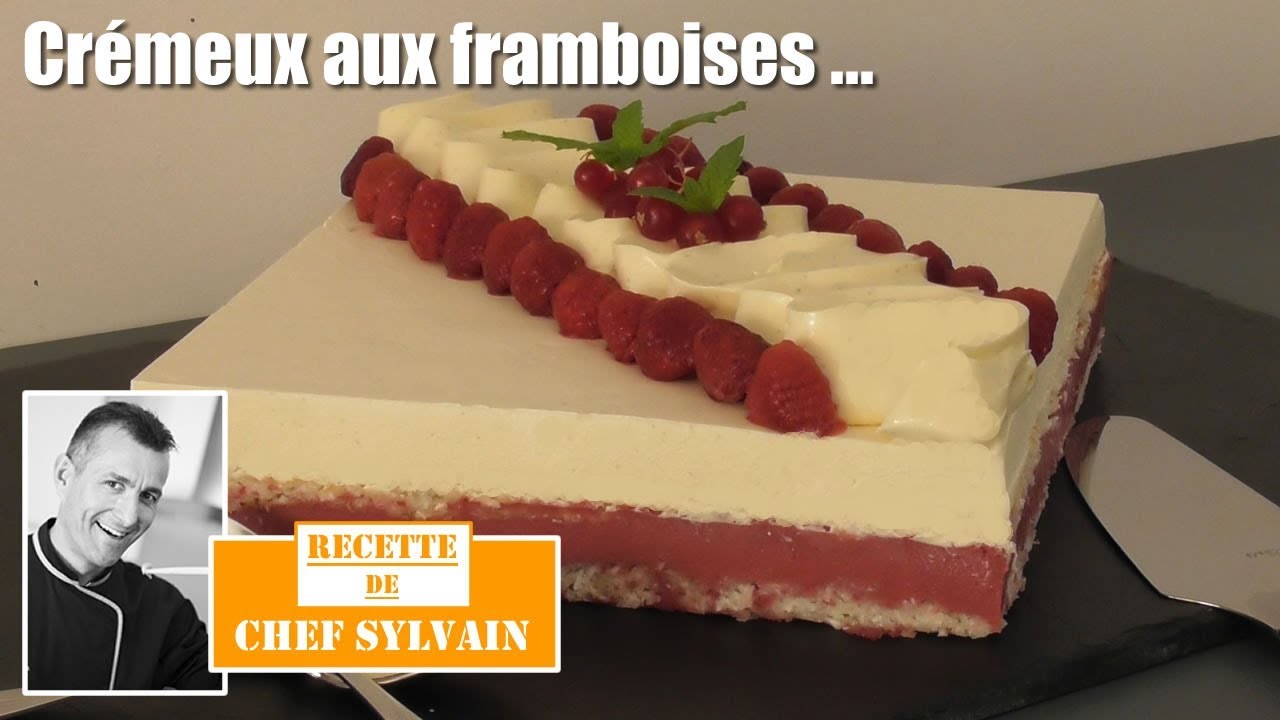 Crémeux framboise et mousse chocolat blanc - Recette gourmande par Chef Sylvain