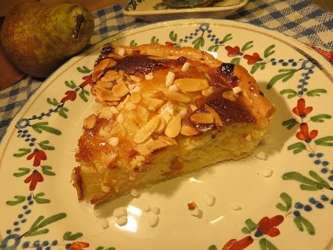 Ma TARTE AUX POIRES facile, crème amandine de la Mère Mitraille hyper moelleuse sur Gourmandises TV