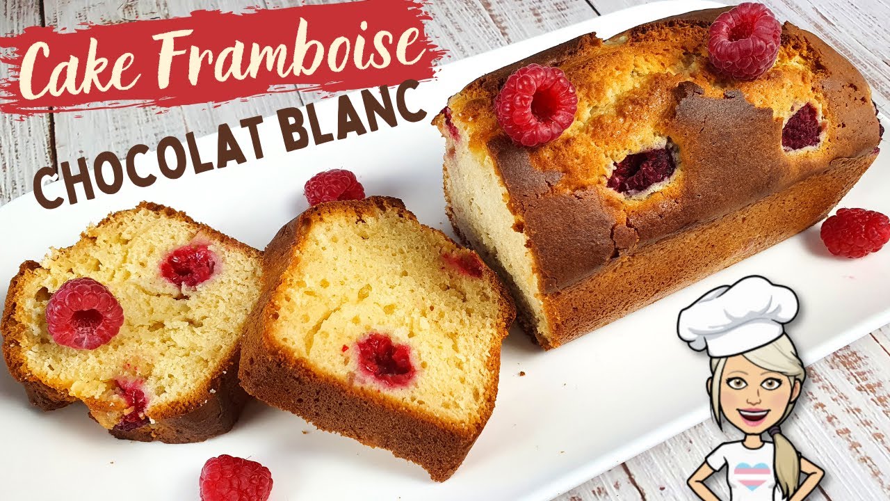 Recette Cake aux Framboises Chocolat Blanc (Super Rapide à faire)
