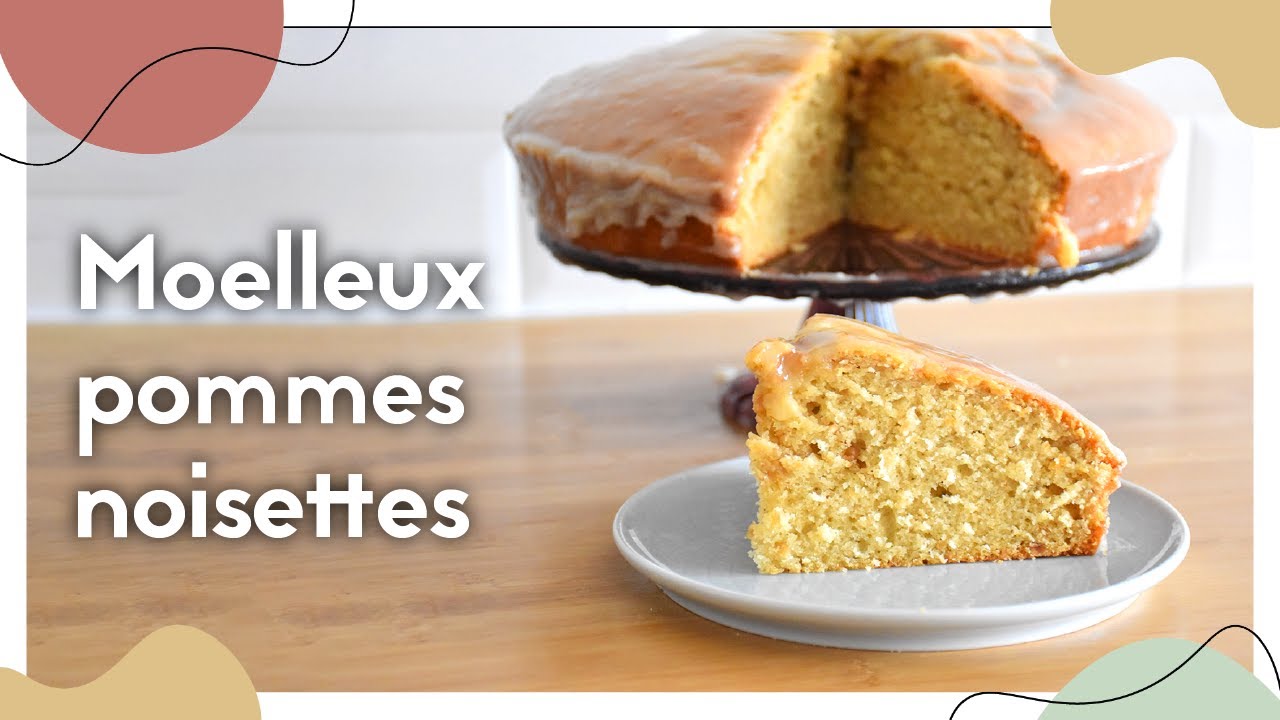 Gâteau moelleux pommes noisette facile | Biscuit Design ✨