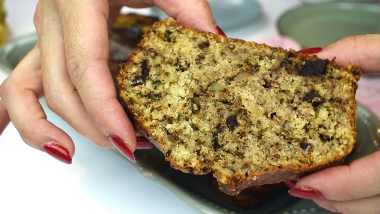 Cake Bananes, Noix & Chocolat Noir – Moelleux, Gourmand et Facile ! 🍌🍫