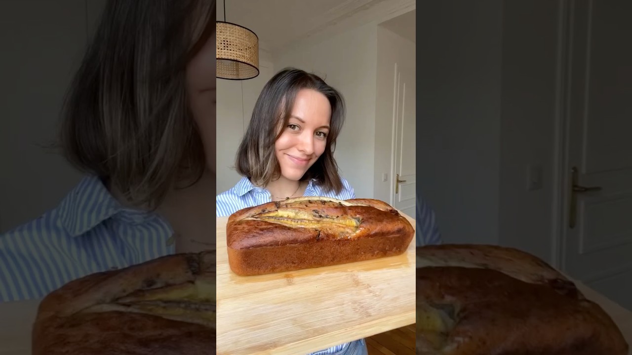 BANANA BREAD HEALTHY 🍌 #recette #recettefacile #bananabread #bananacake #banane #recettehealthy