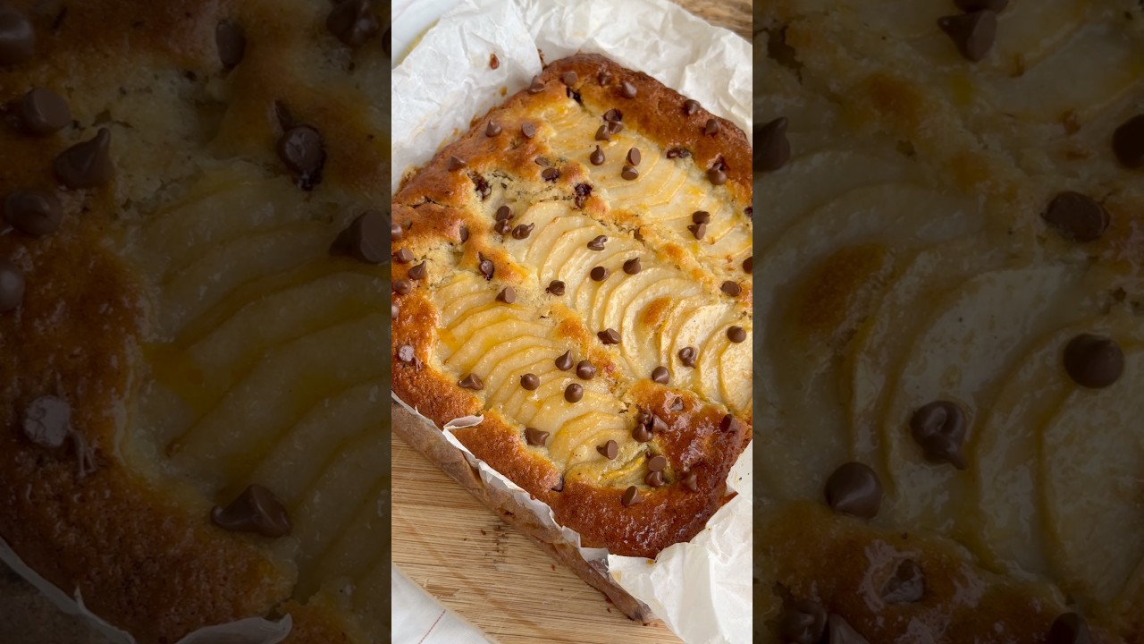 Moelleux poire chocolat 🍫 #recette