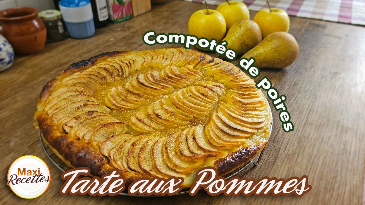 Tarte aux Pommes à la Compotée de Poires Recette Facile et Rapide