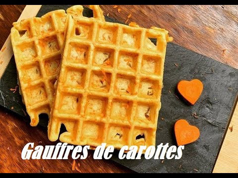 RECETTE gauffres de carottes