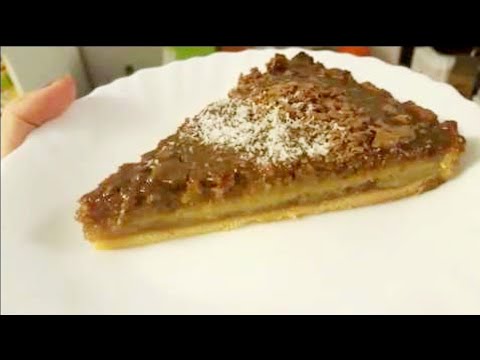 Tarte à la banane, noix de coco et chocolat