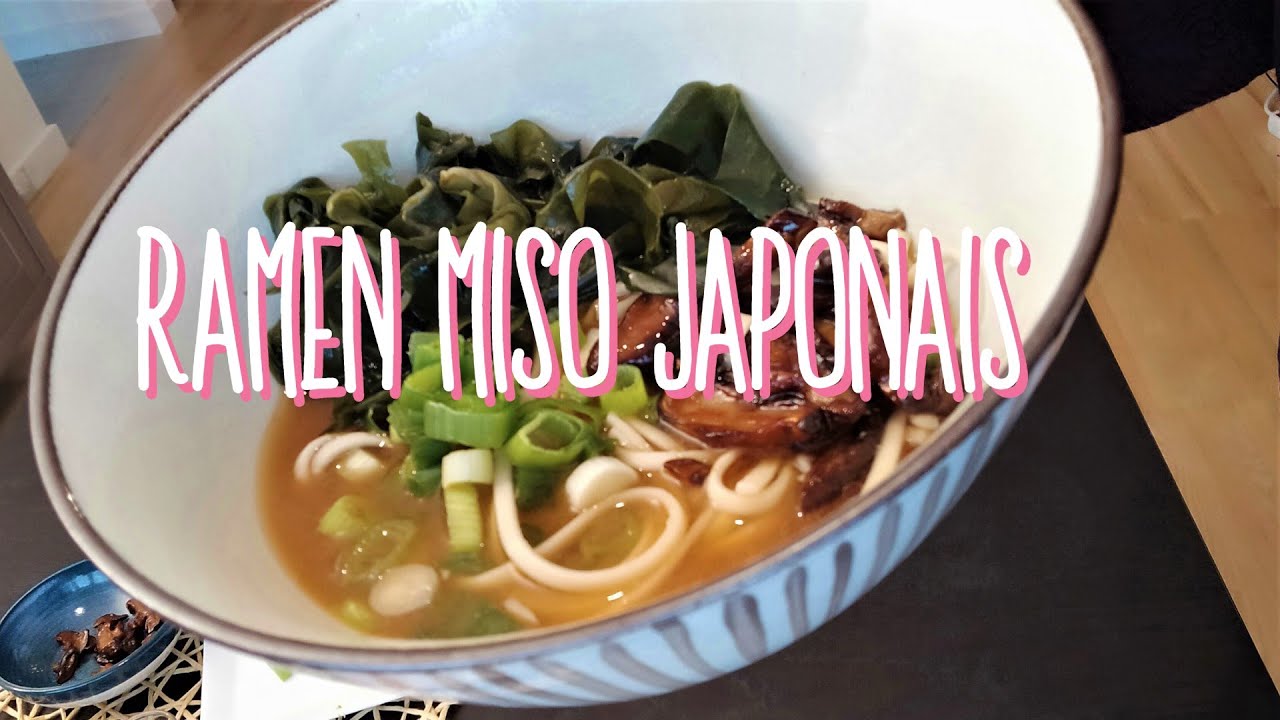 RAMEN japonais au MISO ROUGE: la recette simple