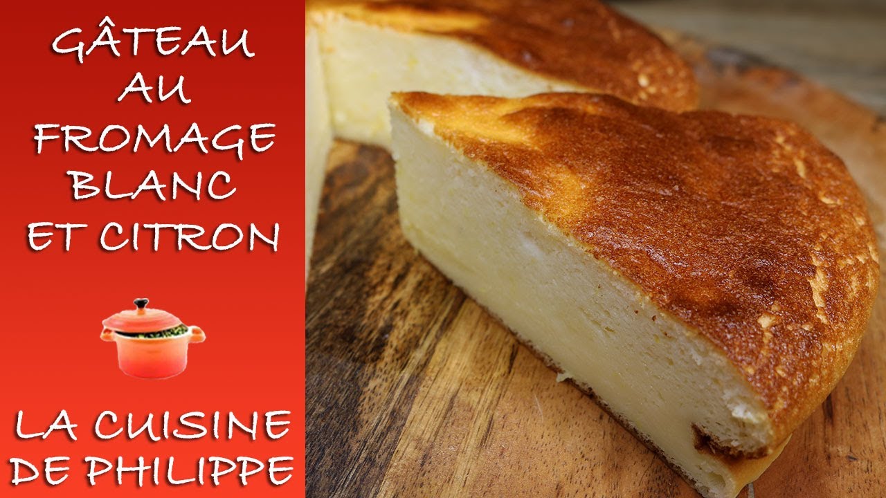Gâteau au fromage blanc et citron