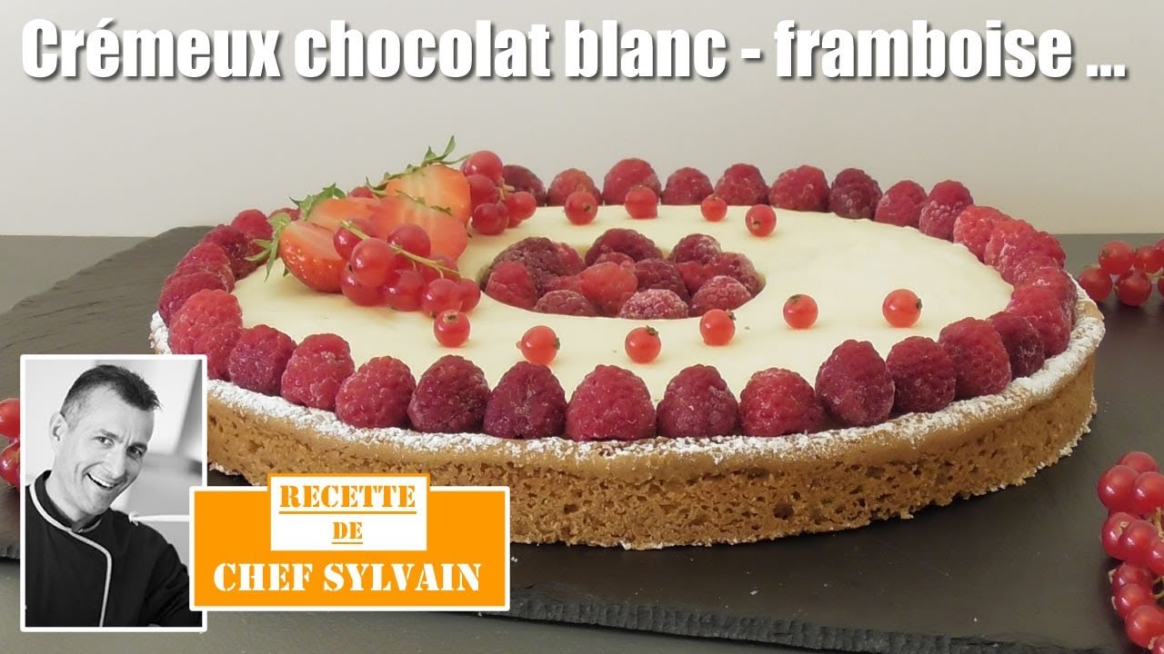 Crémeux chocolat blanc et framboises - Recette gourmande par Chef Sylvain !