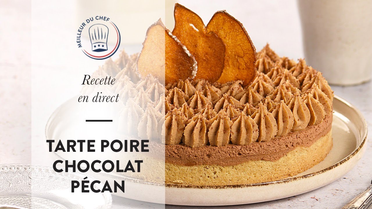 Recette en direct : la Tarte Poire Chocolat et Noix de Pécan