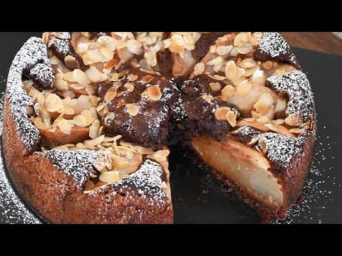 Gâteau aux Poires et au Chocolat très moelleux