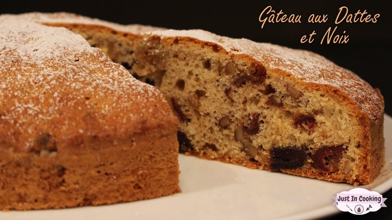 Recette de Gâteau Moelleux aux Dattes et aux Noix
