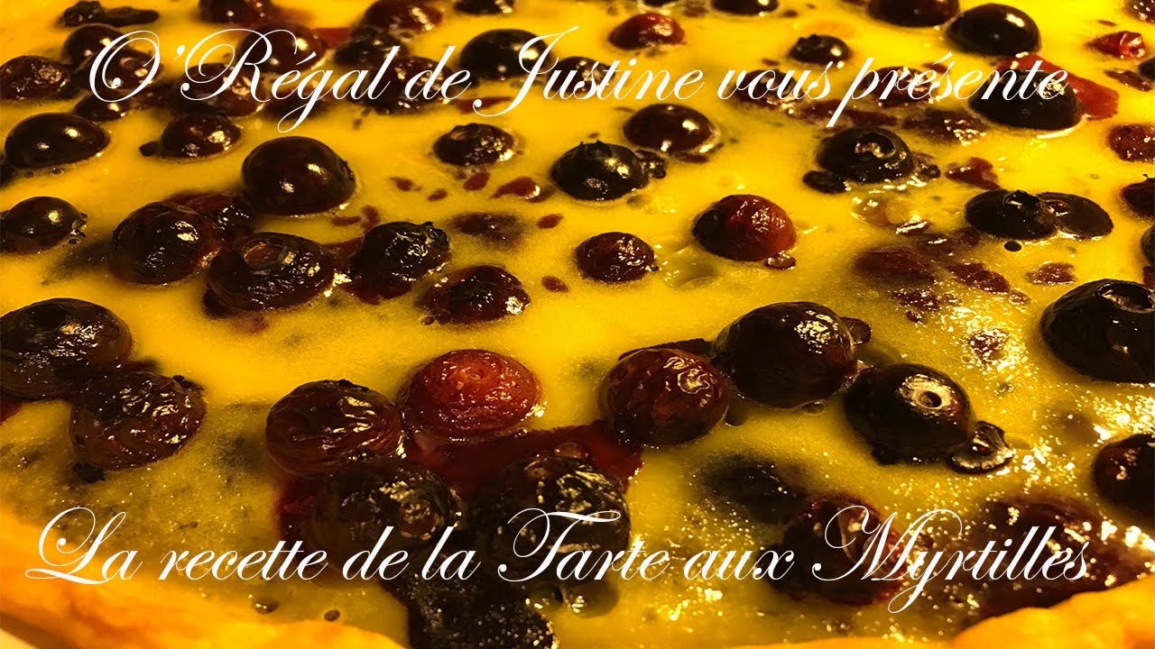 Recette - Tarte aux Myrtilles