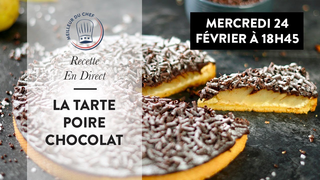 Recette Facile en direct : La Tarte Poire Chocolat !
