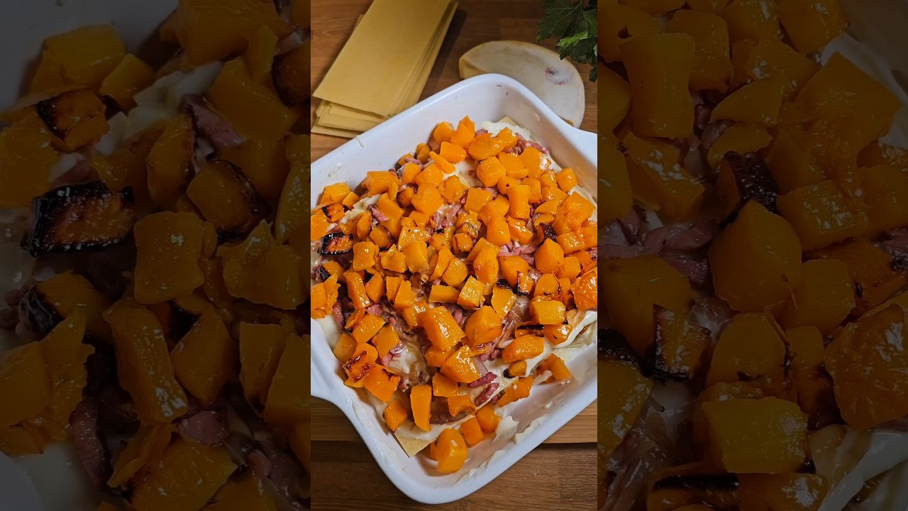 LA MEILLEURE RECETTE D'AUTOMNE 🍂 #recette #recipe #shortfood #lasagne #butternut #automne