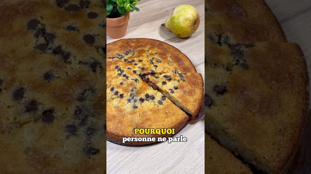 - GÂTEAU POIRES / CHOCOLAT ! Recette parfaite 😁 #shorts