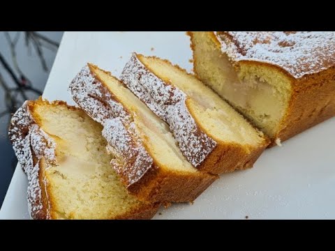 Délicieuse recette de cake aux poires✔  (recette économique) ✔