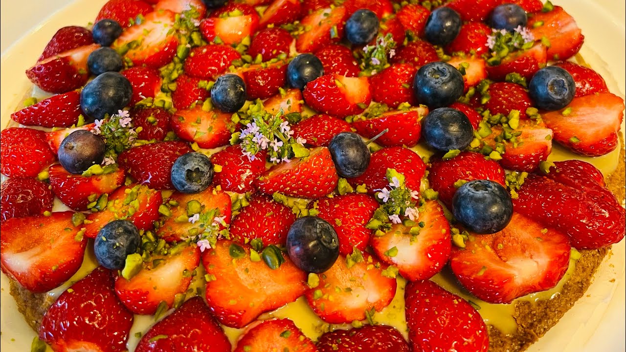 Thermomix/Tarte aux fraises à la pistache/Cookidoo