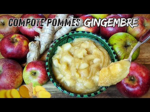 RECETTE DE MA COMPOTE POMMES GINGEMBRE