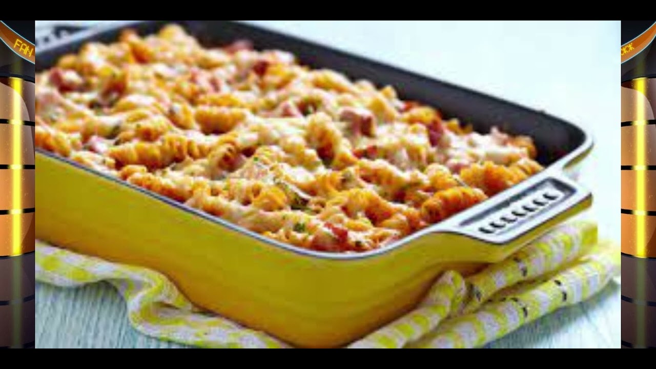 Gratin coquillettes, poulet