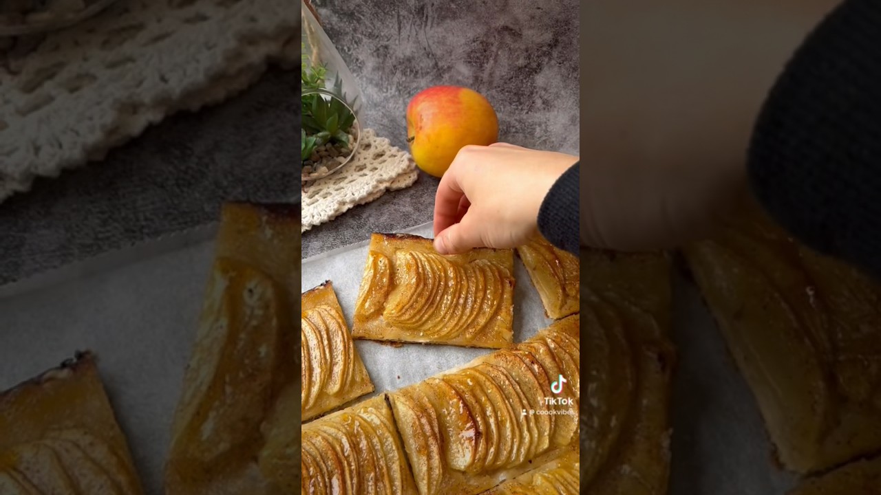 Tarte fine aux pommes 🍎 #pomme #tarte