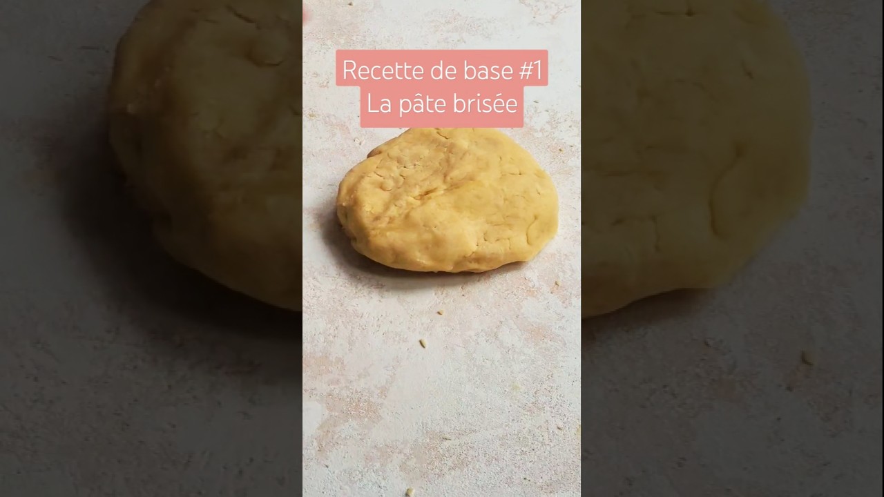 Pâte brisée maison et sucrée pour tarte 🥧 Recette rapide ⏱️