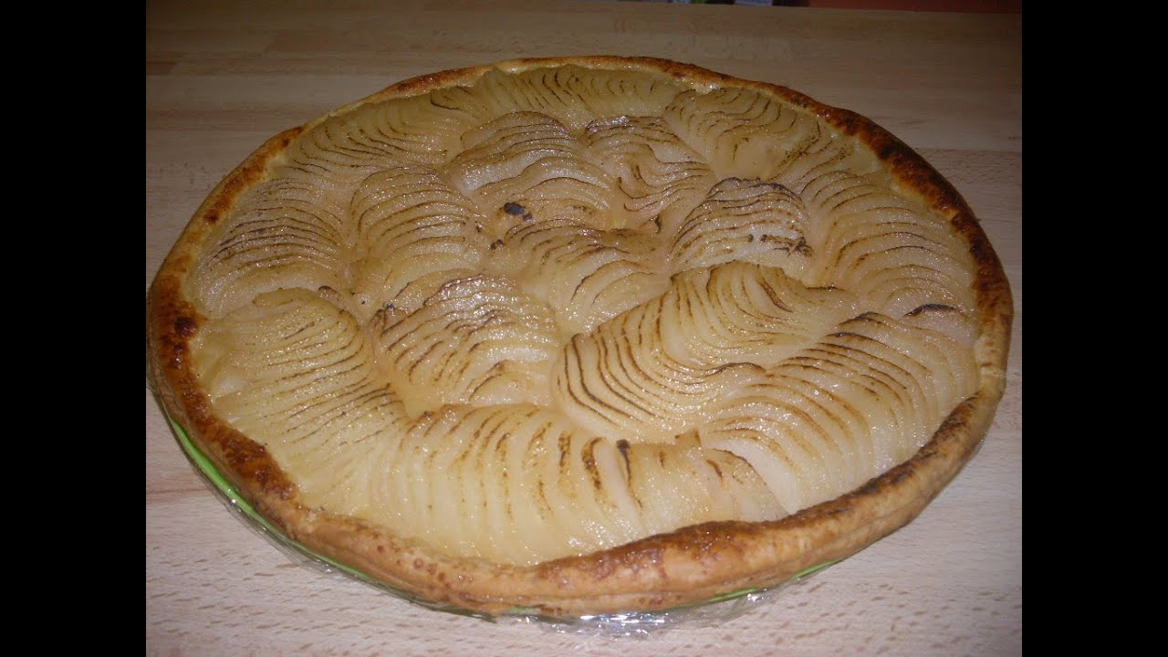 Tarte fine aux poires - Comment faire une tarte fine aux poire? #TARTE #POIRE #TARTE FACILE