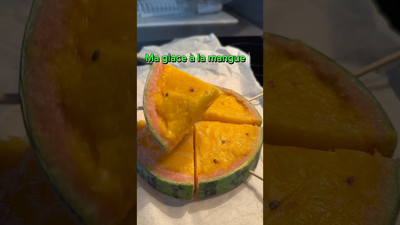 Ma glace à la mangue facile#glace maison#mangue#réels#glace recetteMy kitchen