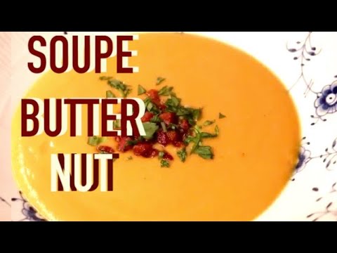 Velouté de courge butternut / Soupe courge butternut crémeuse au lait de coco - Recette # 175