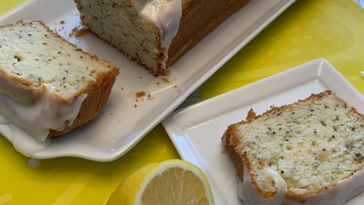 Recette de  cake au citron et graines de pavot