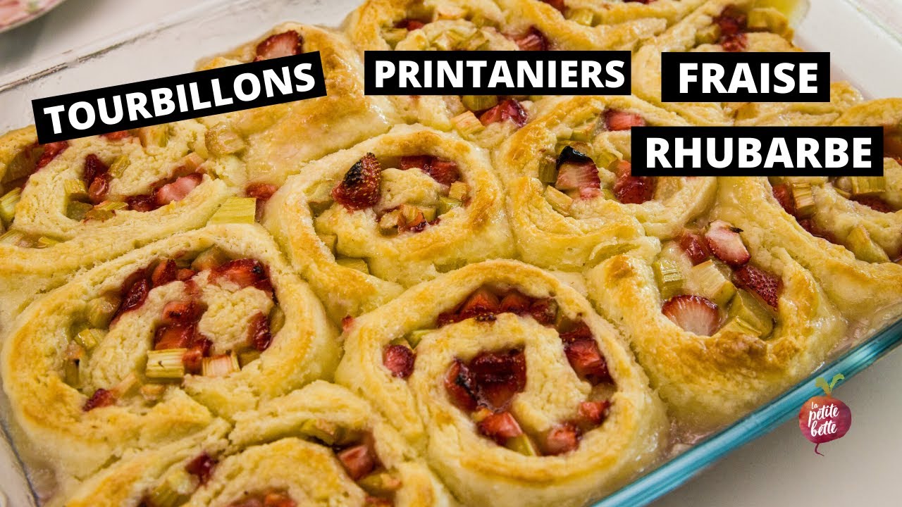 TOURBILLONS PRINTANIERS FRAISES RHUBARBE 🍓le meilleur dessert de La petite bette