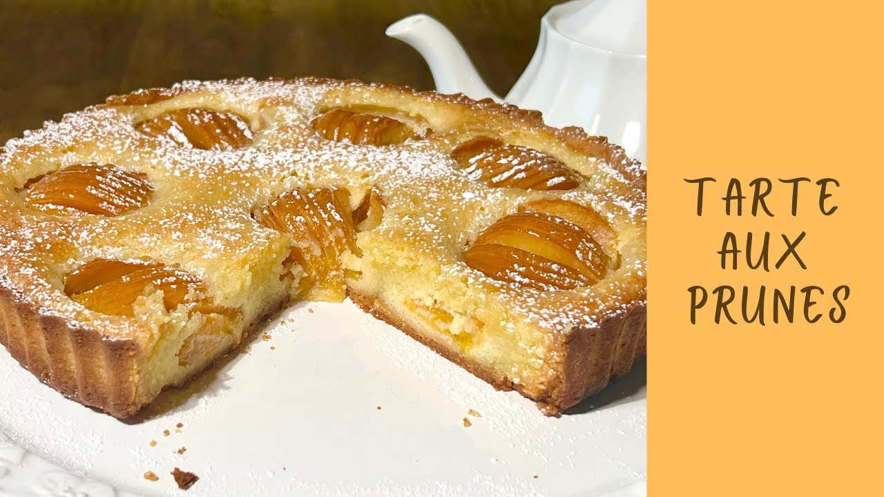 Tarte Aux Prunes/Crème d’amandes. Simple et Délicieuse.