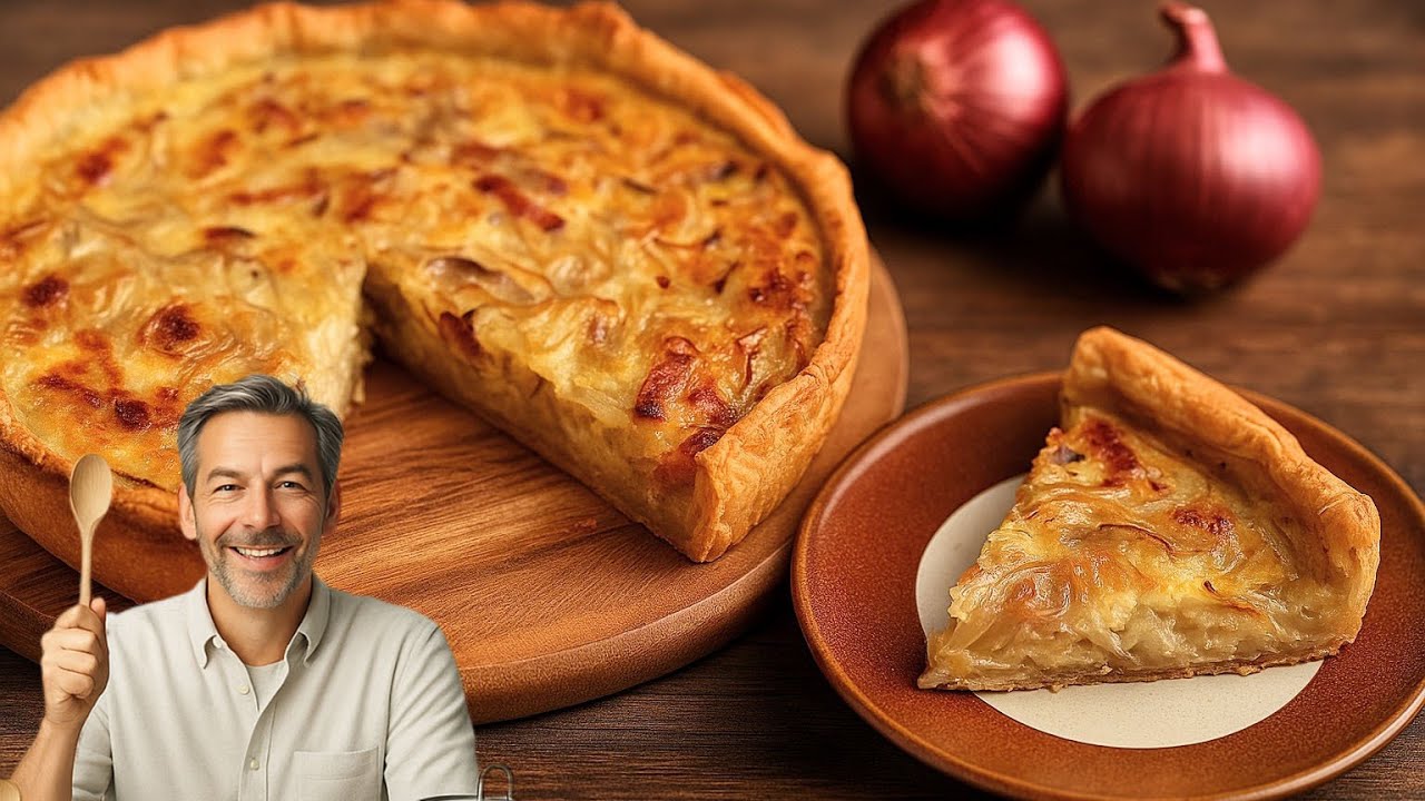 Je te montre la meilleure tarte aux oignons d’Alsace 😋 | Recette facile et rapide