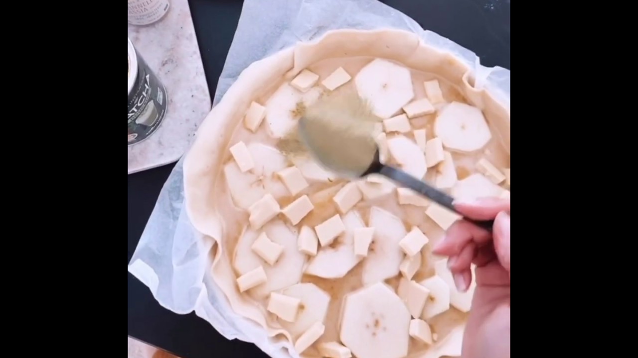 Tarte poire chocolat blanc avec Manon L'Aime