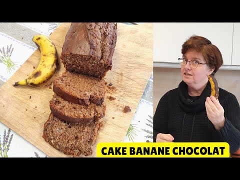 Banana Bread Facile ou Cake Banane Chocolat 🍌🍫, super recette anti gaspi, facile et ultra moelleuse