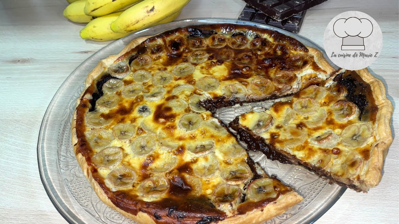 Tarte banane chocolat PARFAITE ! 🍌 🍫