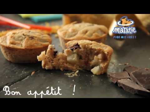 Muffin Poire choc, une recette Matatie !