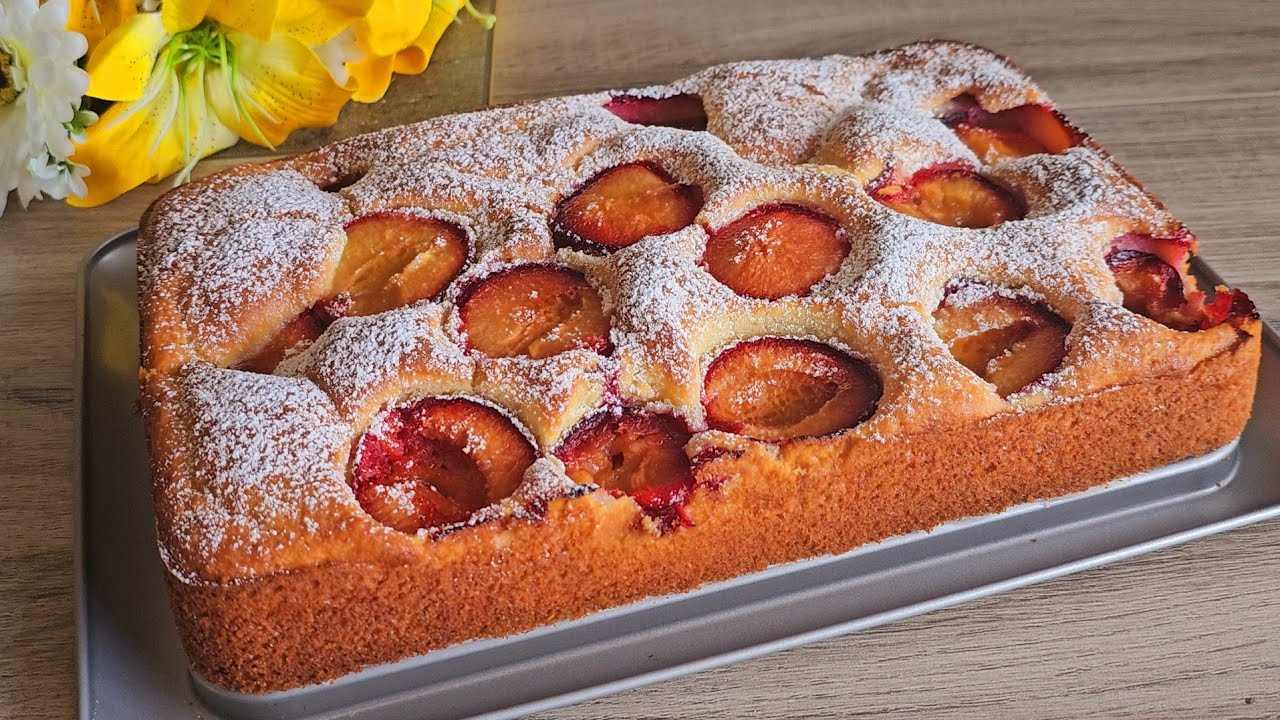 Simple et très savoureux ! Délicieux Gâteau aux prunes ! Prêt en Quelques minutes ❗