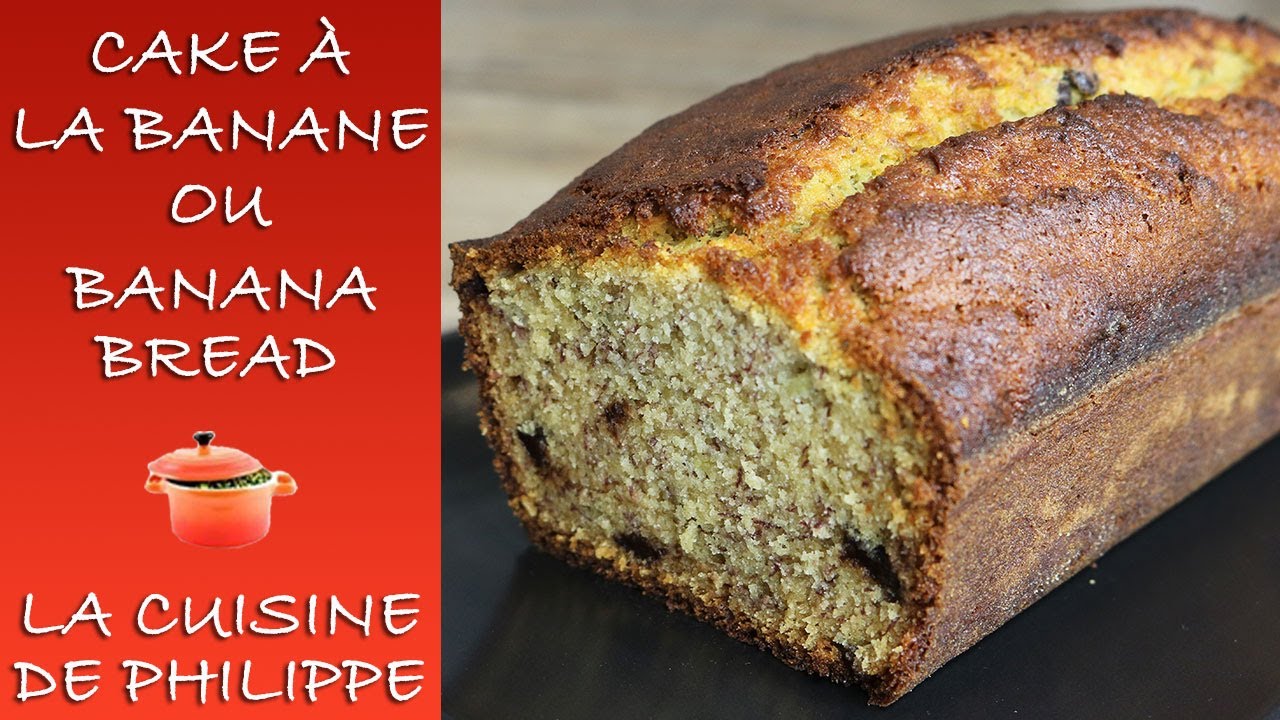 Cake banane chocolat ou banana bread