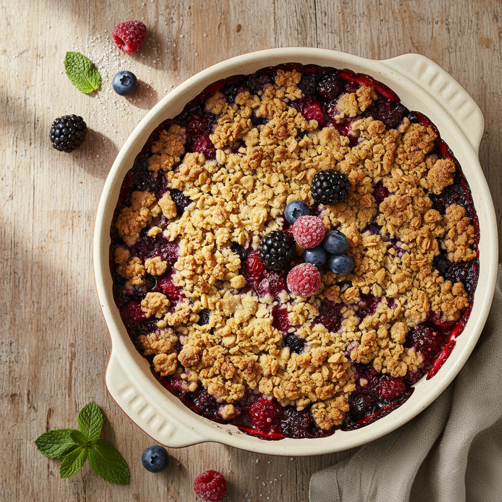 découvrez notre recette facile et gourmande de crumble aux fruits rouges, idéale pour régaler vos papilles en 2025 avec des saveurs fraîches et fruitées.