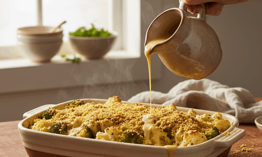 apprenez l'astuce d'une diététicienne pour préparer des gratins légers et savoureux sans utiliser de crème, grâce à un ingrédient surprenant et naturel.