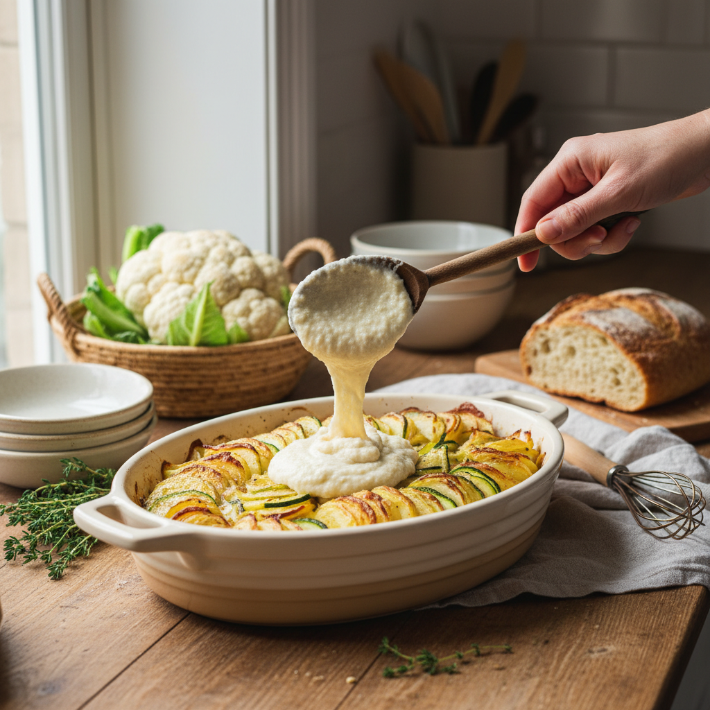 découvrez le secret d'une diététicienne pour réussir des gratins légers et savoureux grâce à un ingrédient surprenant sans utiliser de crème.