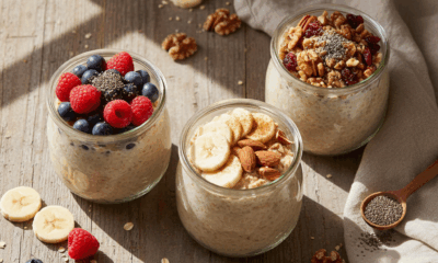 découvrez la recette facile des overnight oats pour des petits-déjeuners sains, rapides et délicieux à préparer la veille. parfait pour bien commencer la journée !