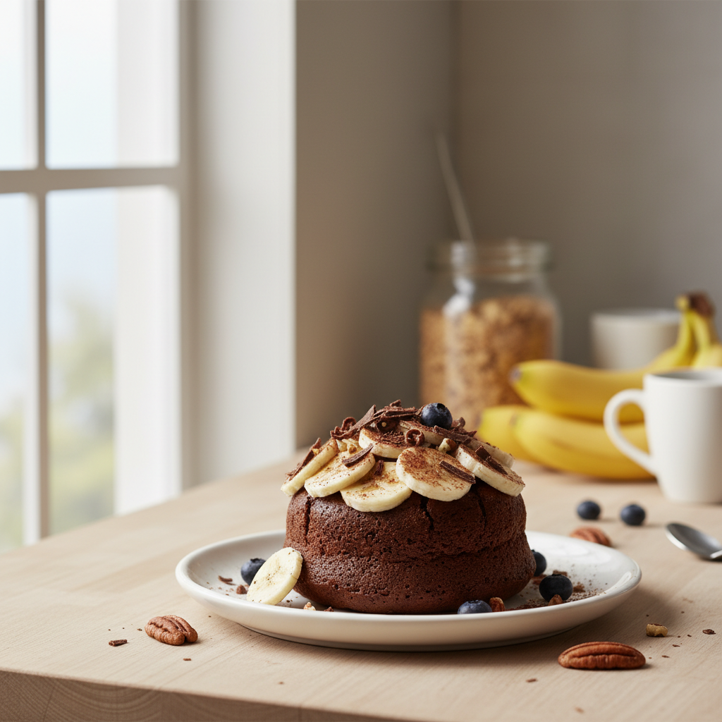 découvrez notre recette facile de bowl cake chocolat banane, idéale pour un petit-déjeuner gourmand et rapide à préparer. un délicieux mélange moelleux et savoureux pour bien commencer la journée !