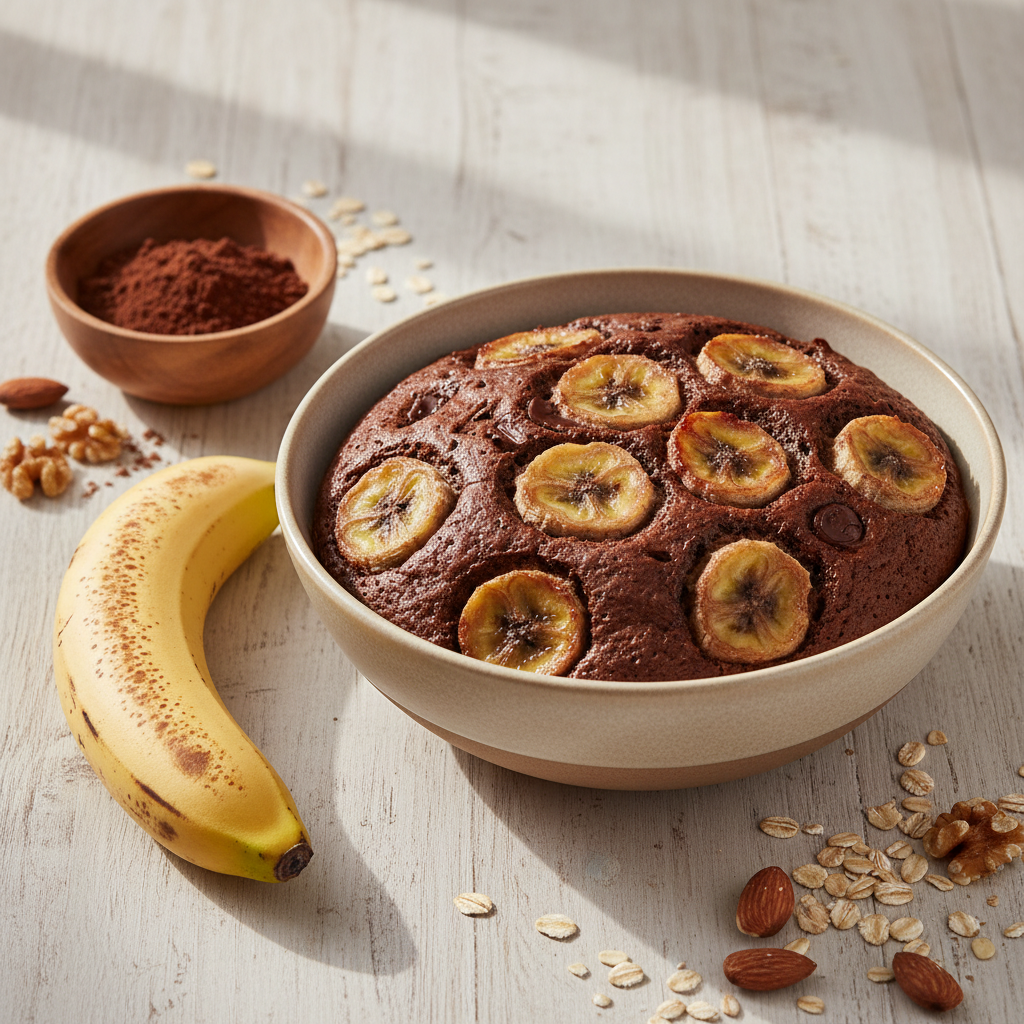 découvrez notre recette facile de bowl cake chocolat banane, parfaite pour un petit-déjeuner gourmand et rapide à préparer.