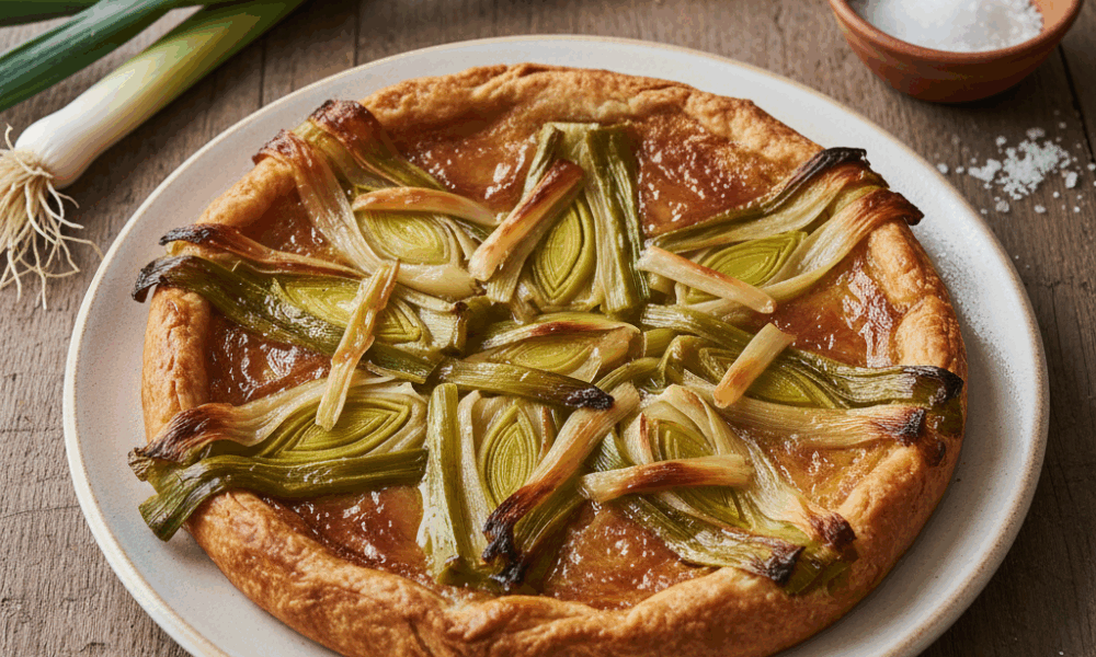 découvrez la recette incontournable de la tarte tatin aux poireaux, un plat savoureux et facile à réaliser pour un repas gourmand et original.