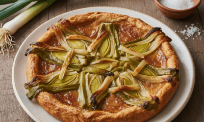 découvrez la recette incontournable de la tarte tatin aux poireaux, un plat savoureux et facile à réaliser pour un repas gourmand et original.