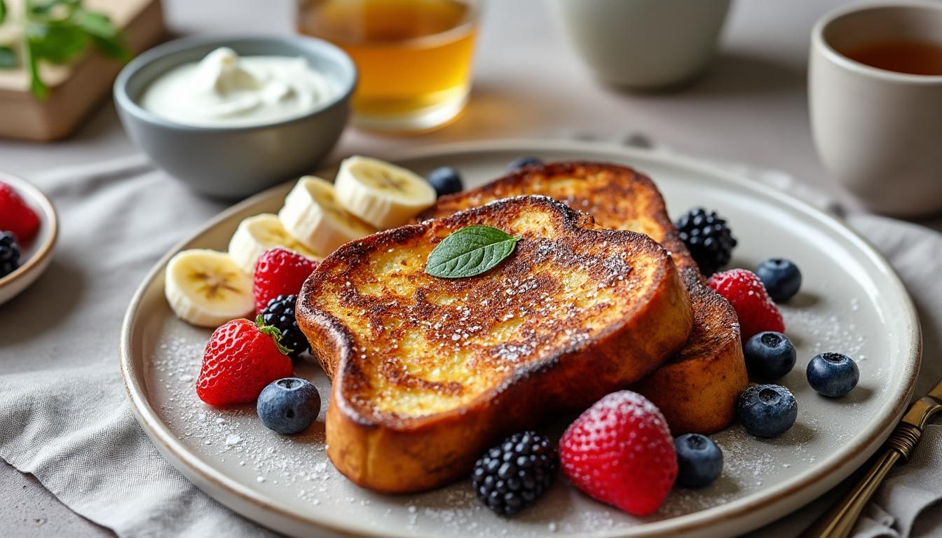 découvrez comment préparer une brioche perdue healthy, un petit-déjeuner gourmand et équilibré pour bien commencer la journée.