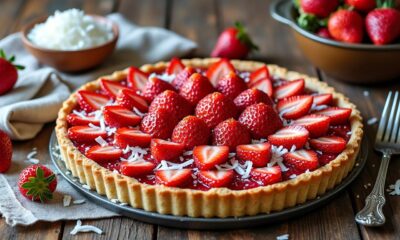 découvrez notre recette simple et gourmande pour préparer une tarte fraises noix de coco, parfaite pour toutes les occasions et facile à réaliser.